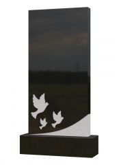 Памятник №253 из черного гранита